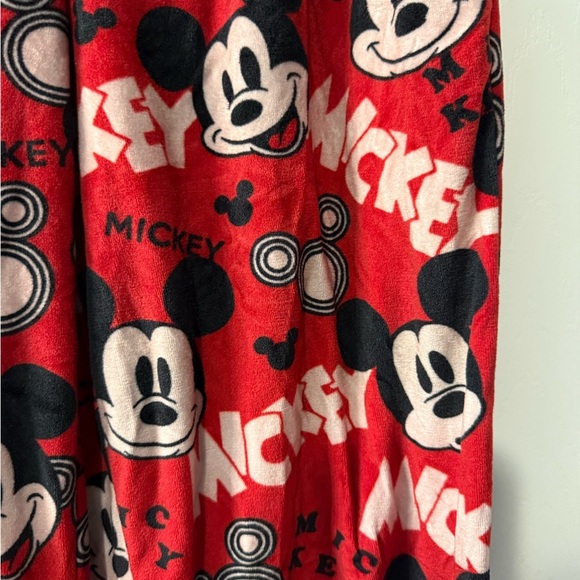 Disney Mickey Mouse Pajama Pants with elastic waist Red black & white Size XS - Picture 3 of 8